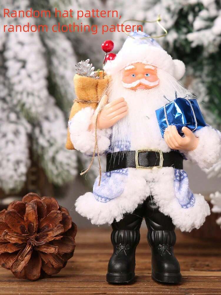 Standing Santa Claus Resin Figurine, Festive Christmas Ornament, Perfect Gift for Holiday Displays, Home, or Office Room Decorations