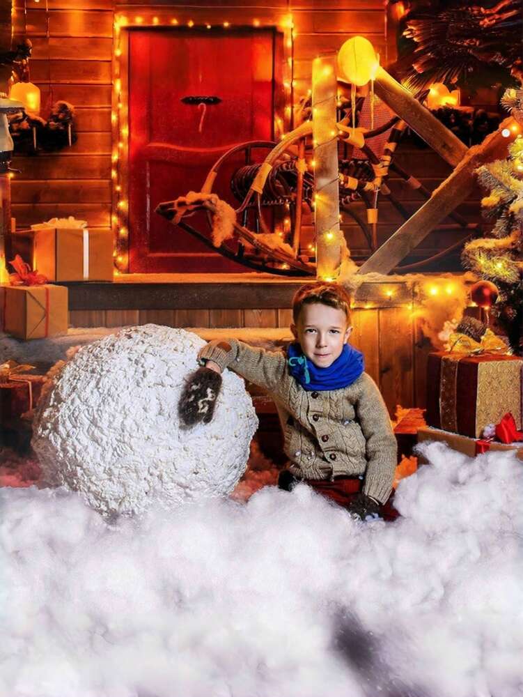 300g Artificial Christmas Snow Decor, Soft Fiber Fluffy Snow Blanket for Tree Skirts, Winter Villages, and Indoor Holiday Scenes