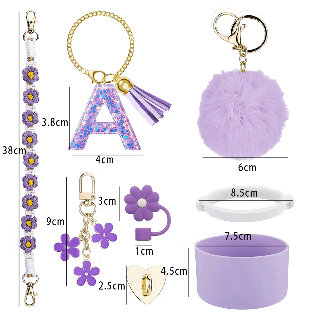 Cup Decoration Accessories, 8–9mm Straw Cap Silicone Boots Compatible with 30/40oz Cups, Fun DIY Christmas and Thanksgiving Cup Decor Gift