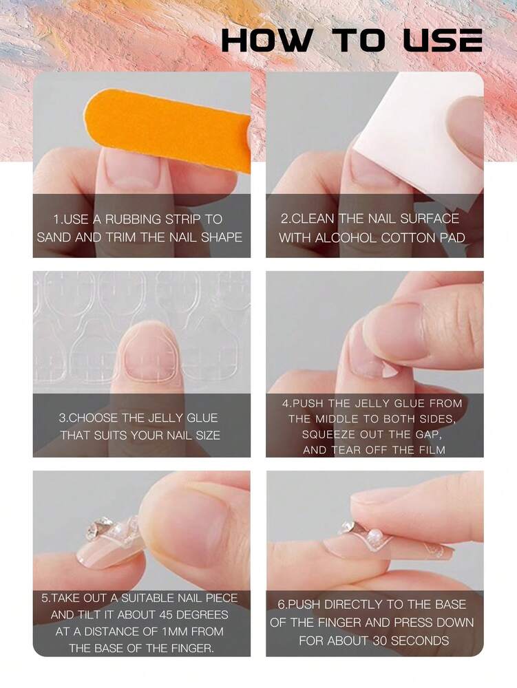 10pcs Sanrio Gothic Press On Nails, Almond Duckbill Square Shapes With Kitty Rhinestones And Zebra Pattern, Kawaii Dark French Nail Set