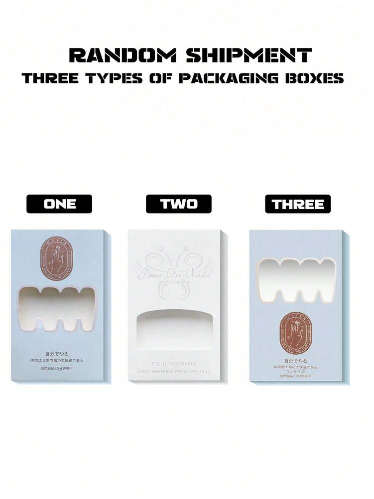 24pcs Long Pointed Handmade Press On Nails, Asymmetric Transparent Black Line Y2K Design, Glossy Nail Set With Glue & File For Party Daily Wear