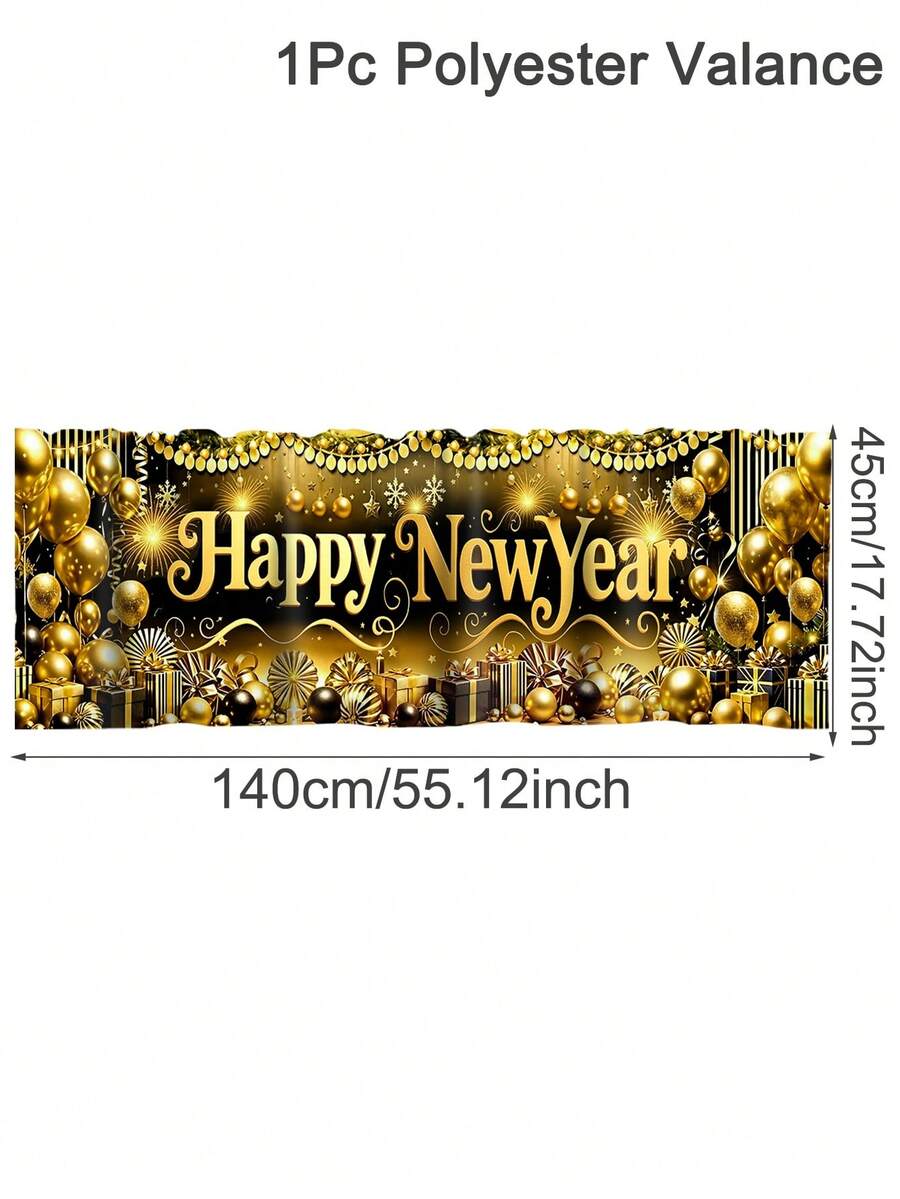 Santa Claus & Snowman Christmas Curtain Valance, 1–2 Piece Polyester Window Decor with Rod Pocket for Kitchen, Living Room or Bedroom