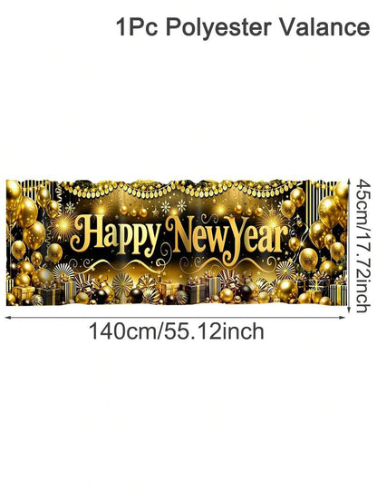 Santa Claus & Snowman Christmas Curtain Valance, 1–2 Piece Polyester Window Decor with Rod Pocket for Kitchen, Living Room or Bedroom