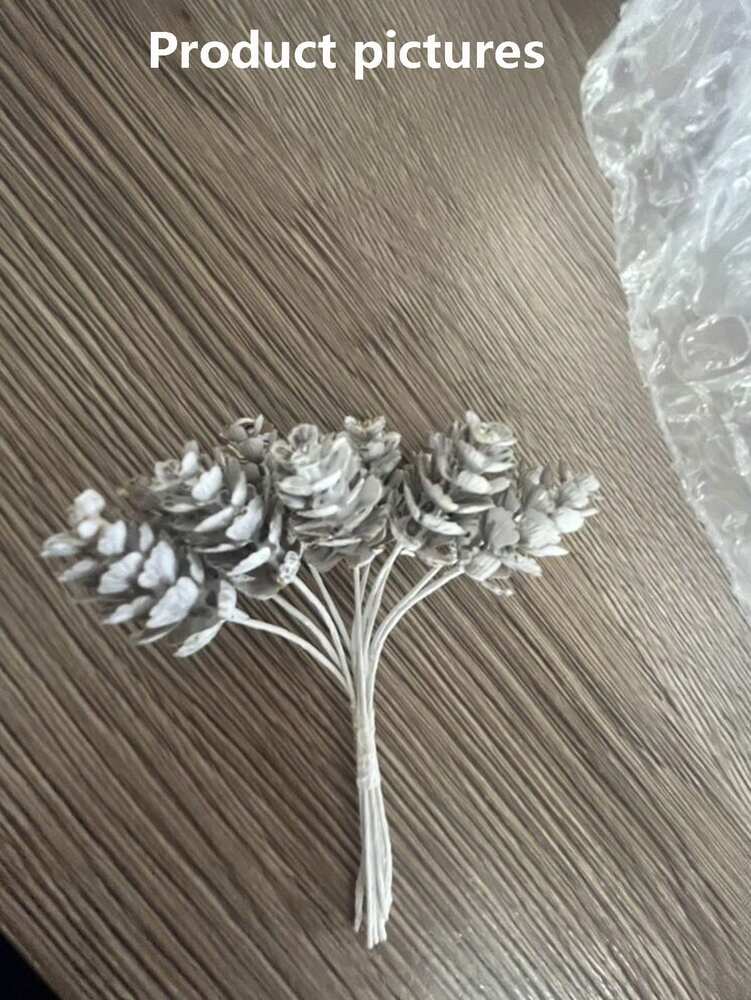 White Artificial Pinecones Set (10/30pcs), Decorative Pieces for DIY Christmas Wreaths, Bouquets & Winter Holiday Home Decor