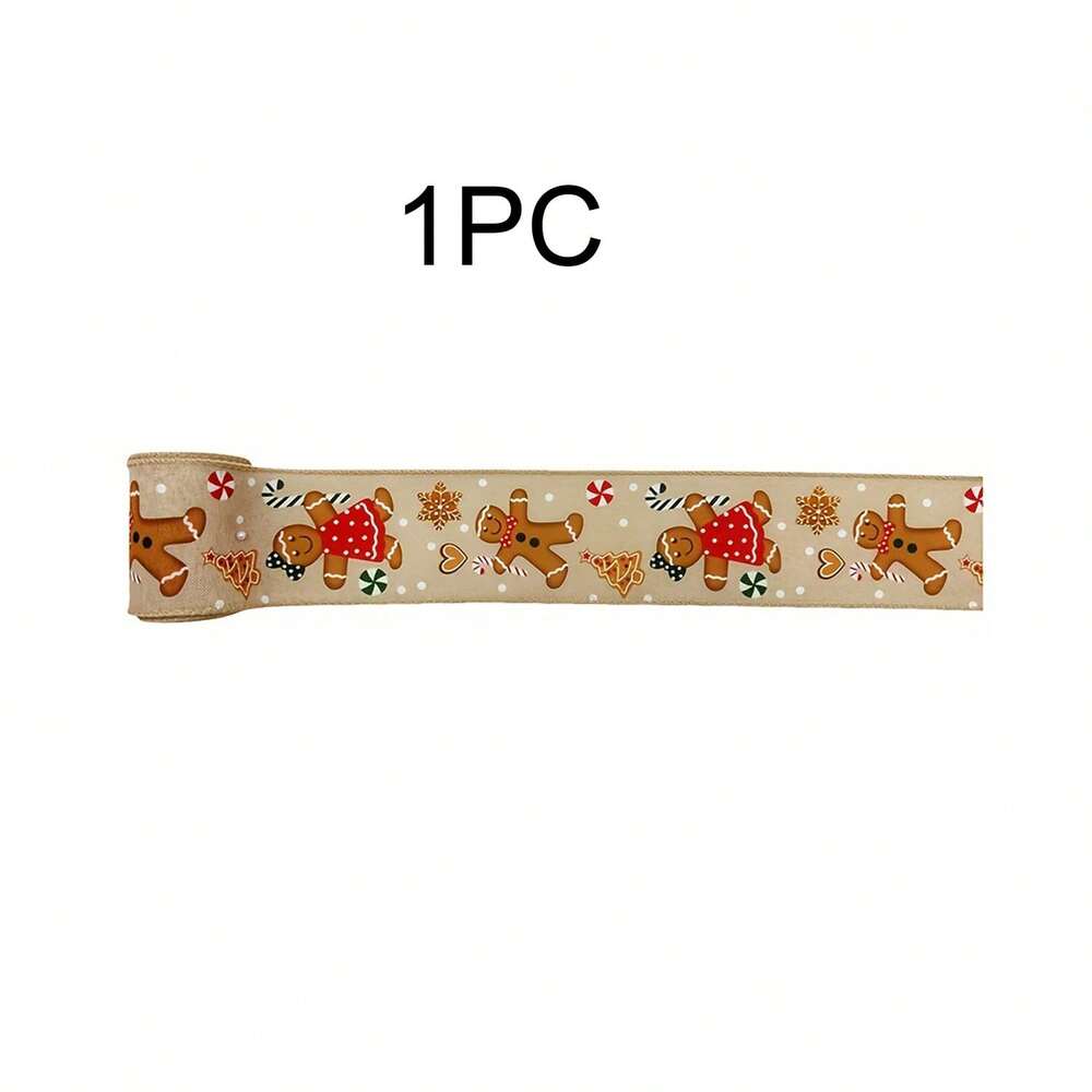 1–2 Rolls Wired Red and Burlap Christmas Ribbon, 2.5-Inch Wide Decorative Bow Ribbon for Wreaths, DIY Crafts, Gift Wrapping, and Home Holiday Decor