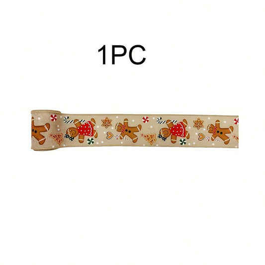 1–2 Rolls Wired Red and Burlap Christmas Ribbon, 2.5-Inch Wide Decorative Bow Ribbon for Wreaths, DIY Crafts, Gift Wrapping, and Home Holiday Decor