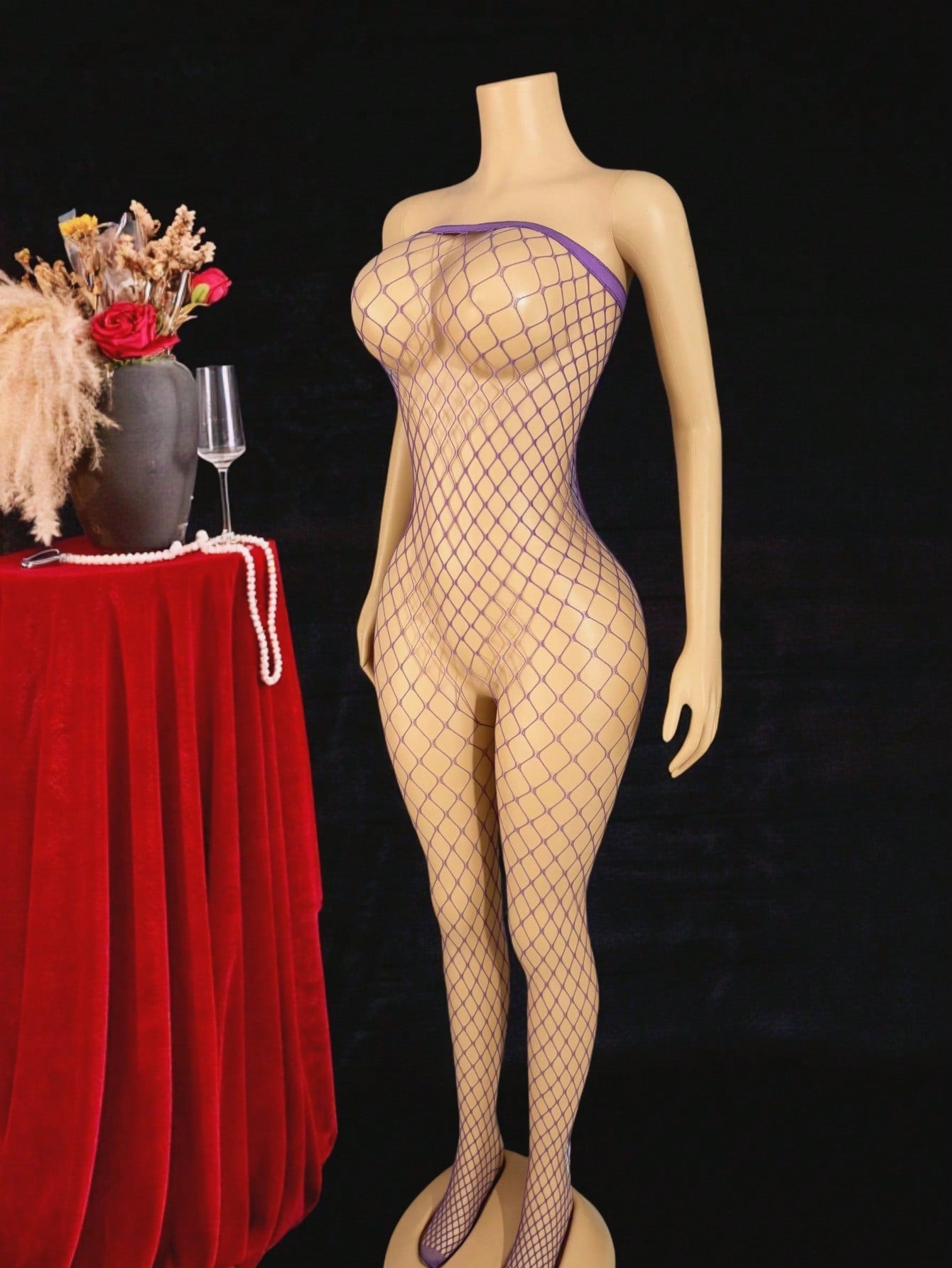 Sexy Hollow-Out Sheer Bodystocking