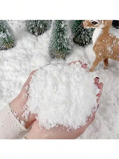 500g Artificial Snowflake Powder, Realistic Dry Snow for Photo Props, Christmas Trees, and Winter Scene Decorations for Parties or Offices