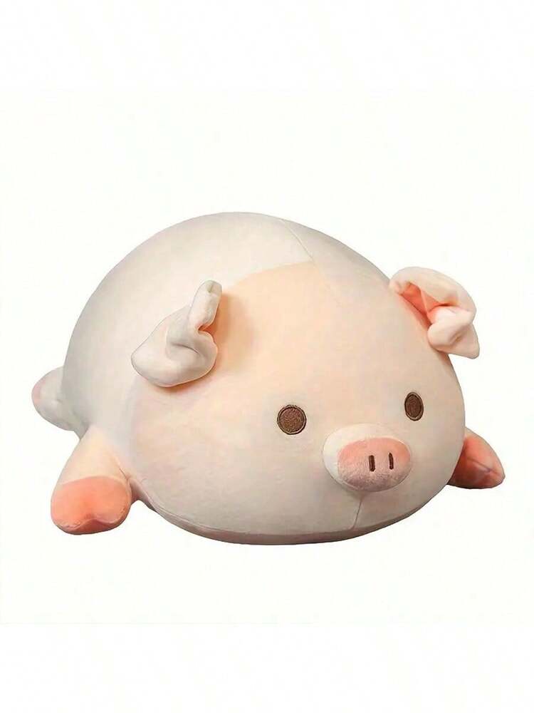 Cute Pink Pig Plush Doll, Soft Stuffed Animal Pillow for Room or Sofa Decoration