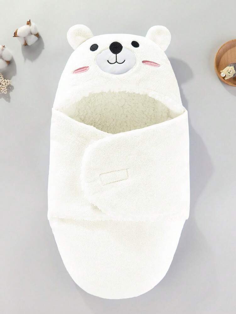 1pc Soft Plush Swaddle Blanket for Infants, Cozy Newborn Receiving Blanket Wrap for Boys and Girls 0–6 Months, Nursery Essential