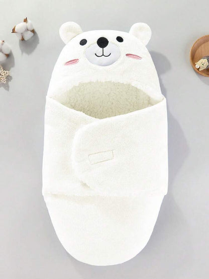 1pc Soft Plush Swaddle Blanket for Infants, Cozy Newborn Receiving Blanket Wrap for Boys and Girls 0–6 Months, Nursery Essential