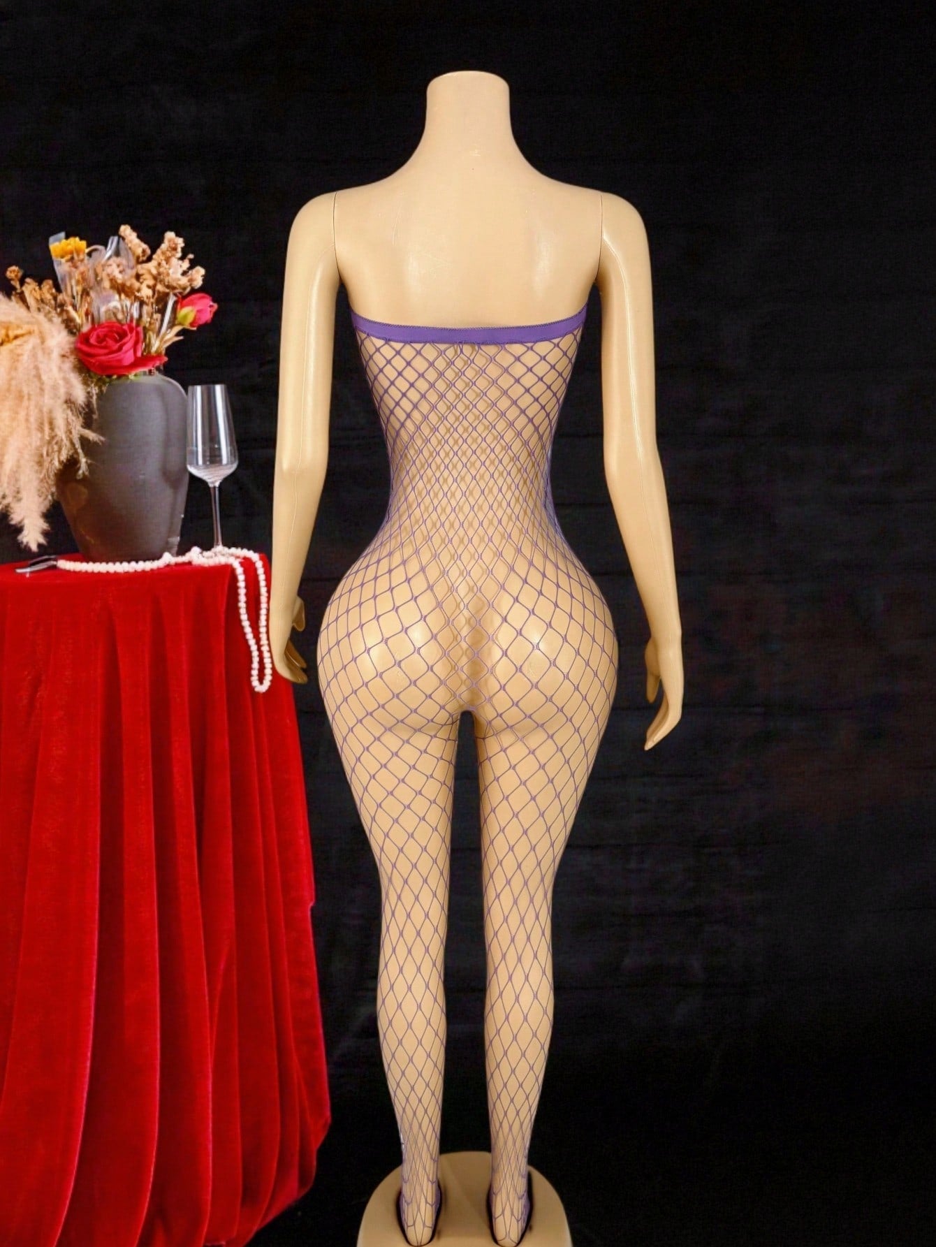 Sexy Hollow-Out Sheer Bodystocking