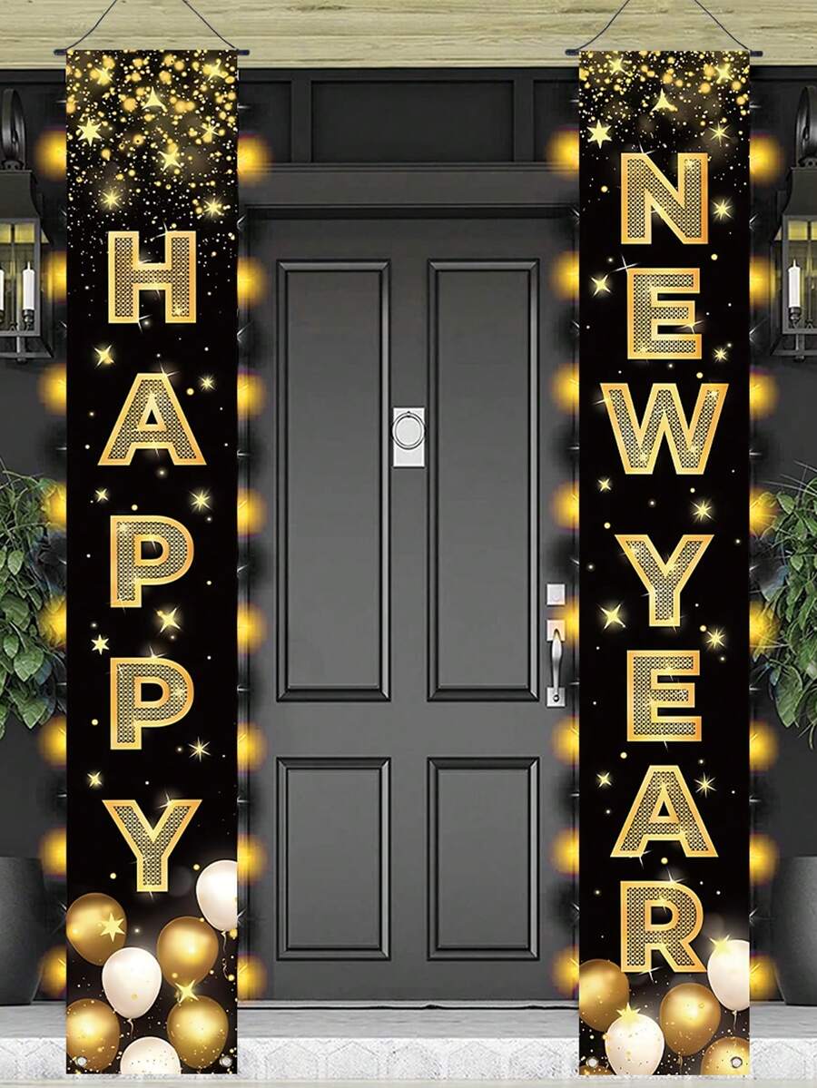 Thanksgiving Pumpkin Gnome Door Banner Set, 30x180cm Polyester Hanging Porch Sign, Autumn Harvest Decoration for Farmhouse Indoor & Outdoor Display