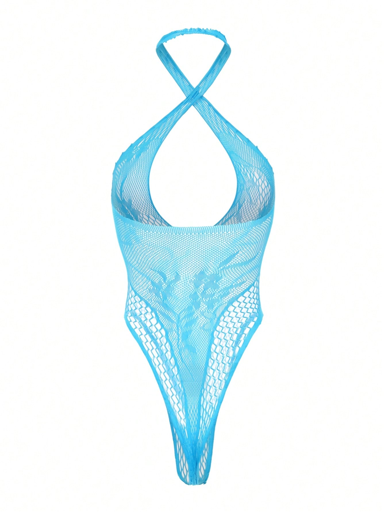 Women's Sexy Fishnet Bodysuit, Sleeveless High Stretch Fishnet Bodysuit, Suitable For Beach, Seaside, Party For Going Out