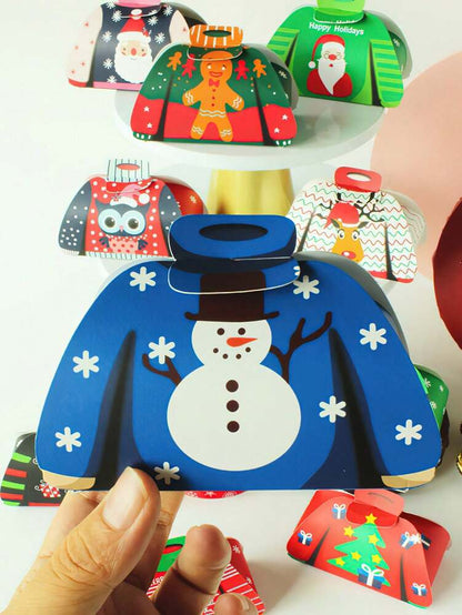 24-Piece DIY Christmas Gift Box Set, Small Festive Packaging Boxes for Presents, Party Favors, and Holiday Home Decorations