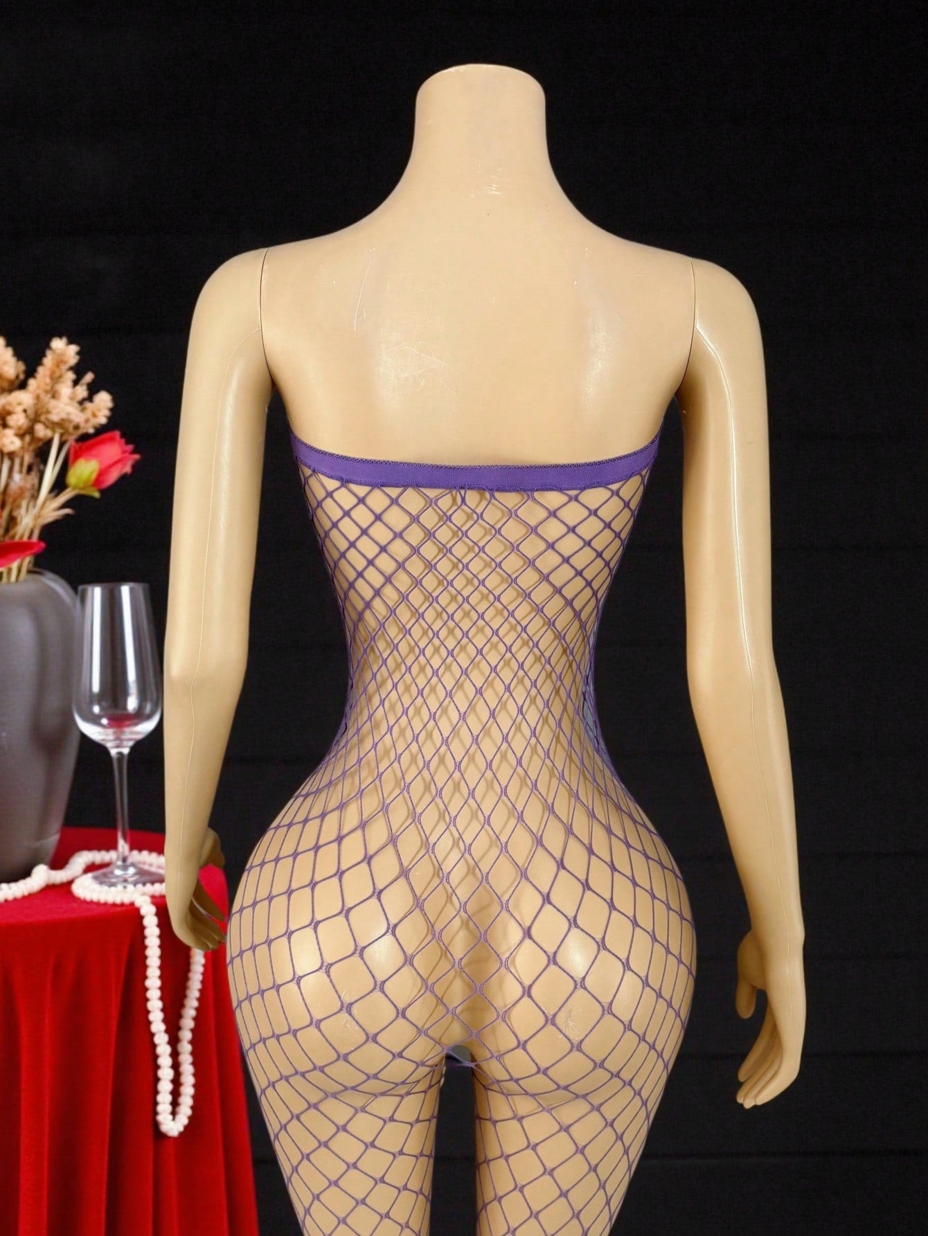 Sexy Hollow-Out Sheer Bodystocking