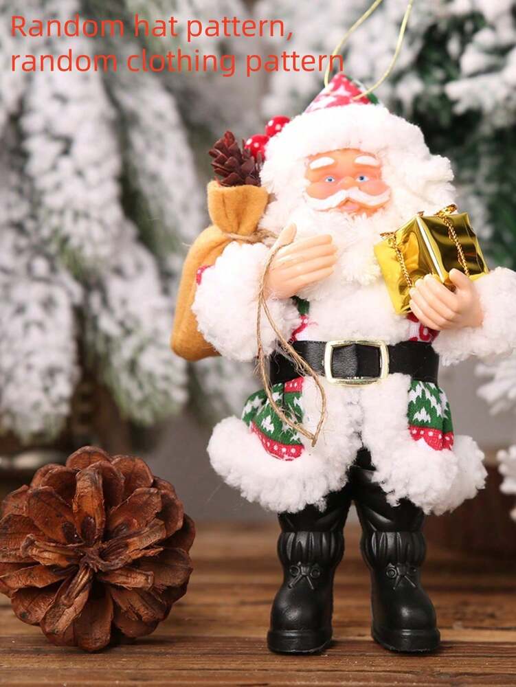 Standing Santa Claus Resin Figurine, Festive Christmas Ornament, Perfect Gift for Holiday Displays, Home, or Office Room Decorations