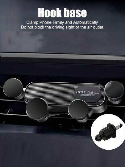 1pc Cartoon Car Phone Holder, Air Vent Mount Stand for iPhone & Android, Cute Car Accessory for Navigation & Hands-Free Use