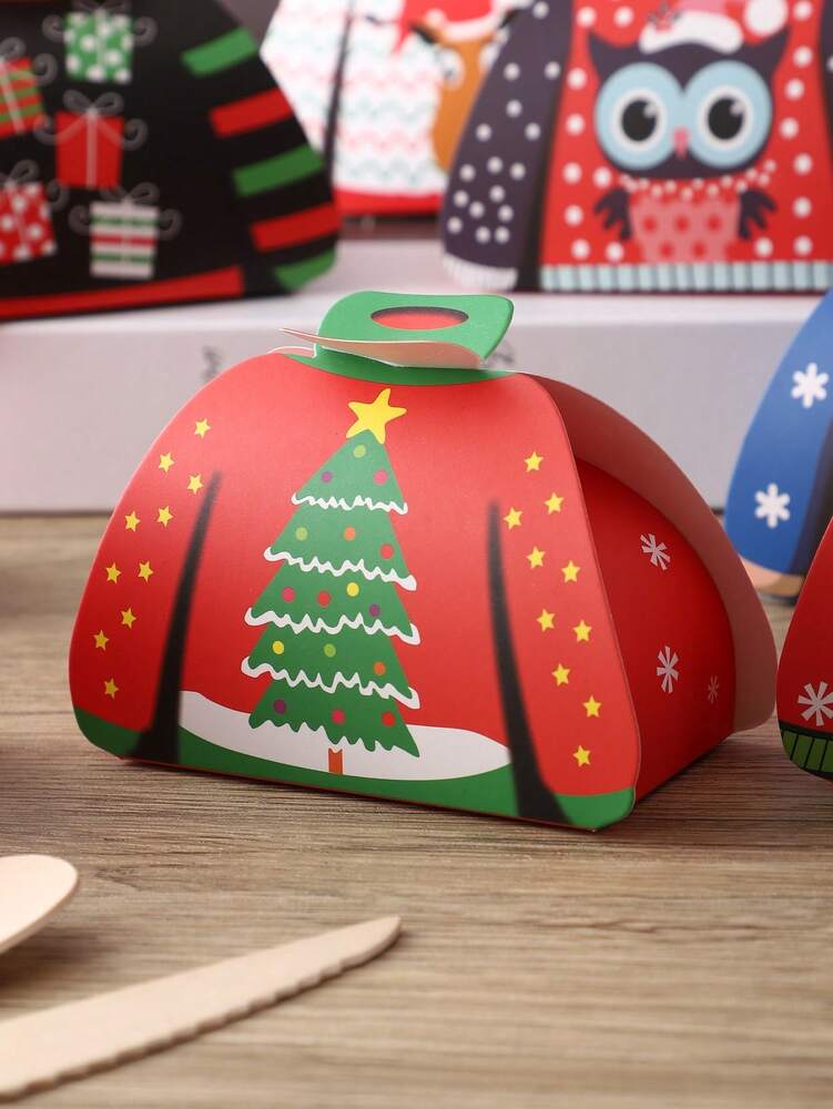 24-Piece DIY Christmas Gift Box Set, Small Festive Packaging Boxes for Presents, Party Favors, and Holiday Home Decorations