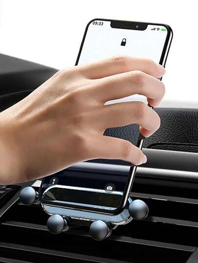 1pc Cartoon Car Phone Holder, Air Vent Mount Stand for iPhone & Android, Cute Car Accessory for Navigation & Hands-Free Use