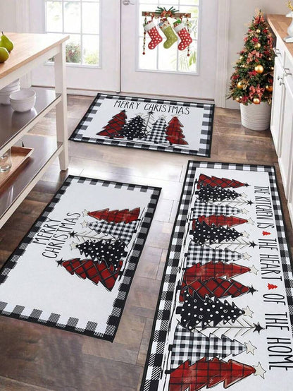 2pcs Merry Christmas Doormat Set, Gnome and Snowflake Design, Non-Slip Washable Floor Mats for Kitchen, Entryway, or Holiday Home Decoration 2026
