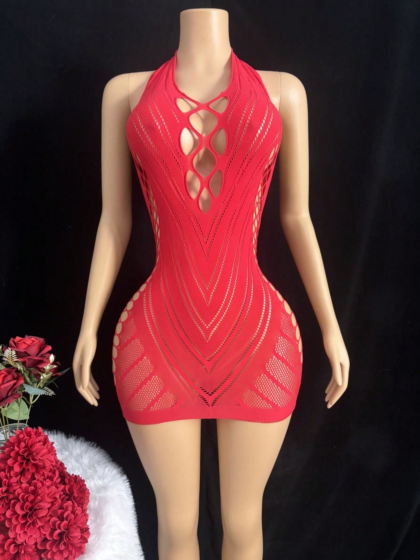 Plus Size Sexy Mesh Skirt Lingerie