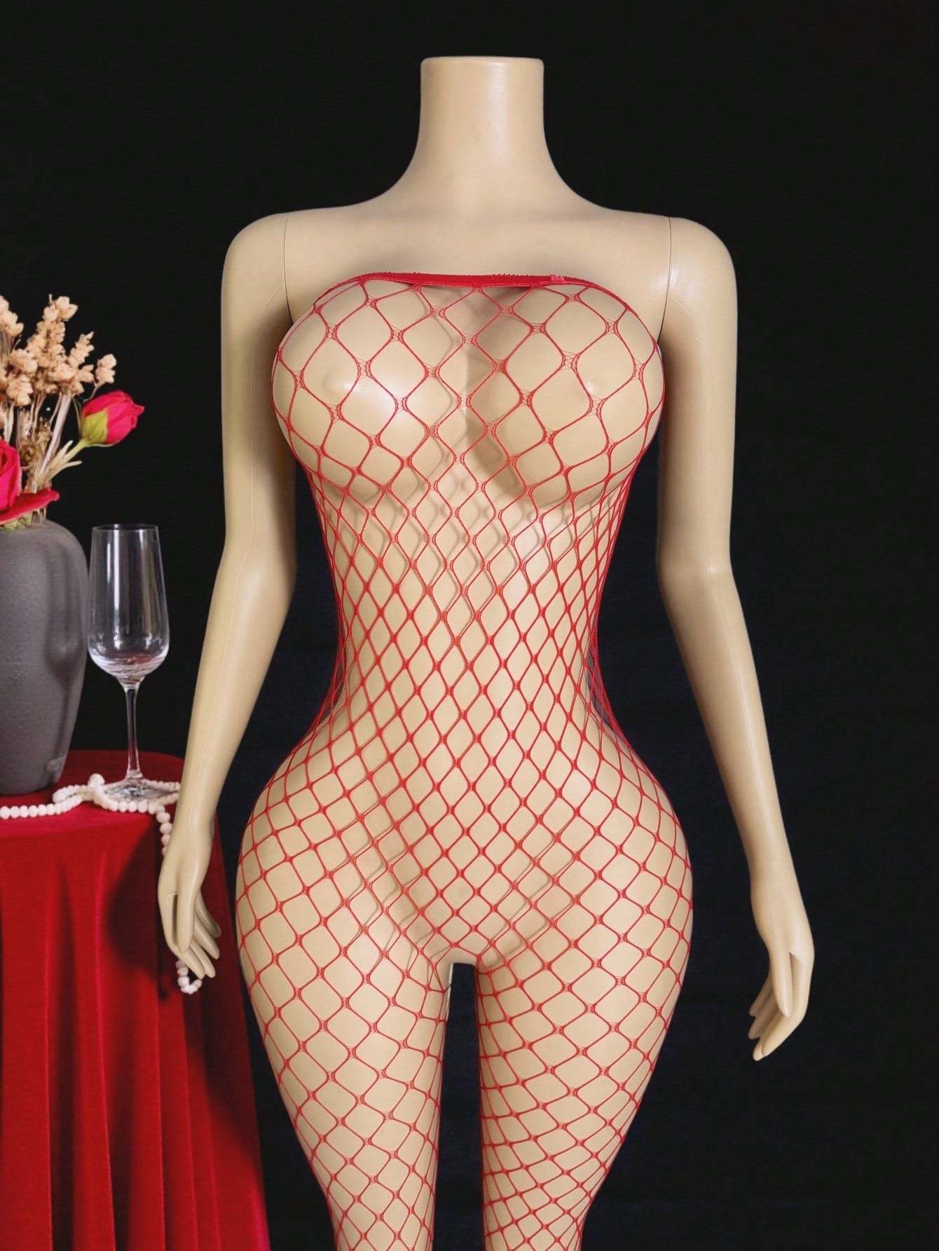 Sexy Hollow-Out Sheer Bodystocking