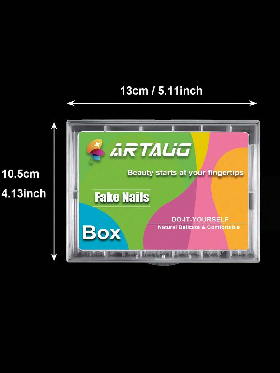 24pcs Medium Square Christmas Press On Nails, Red French Glitter Snowflake Candy Design, Bling Acrylic False Nails For Women Holiday Wear