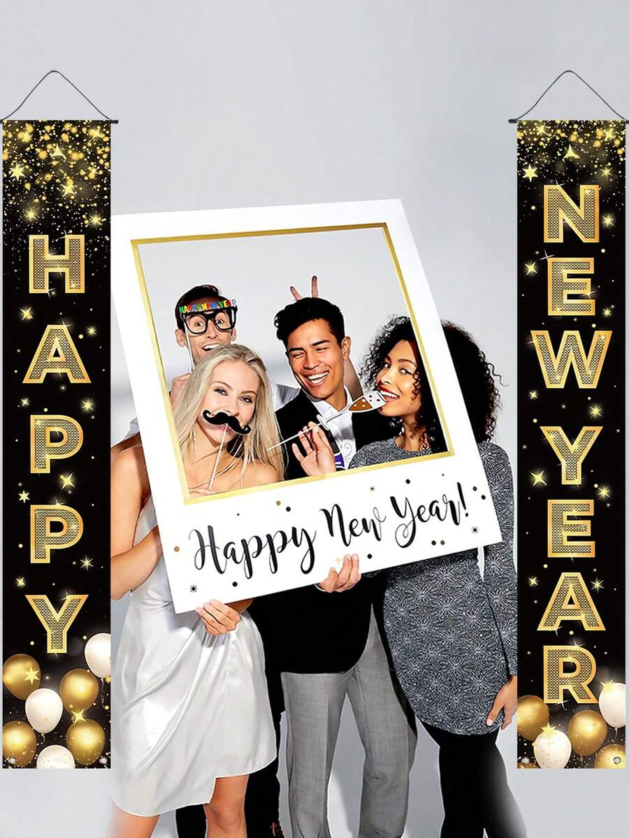 Thanksgiving Pumpkin Gnome Door Banner Set, 30x180cm Polyester Hanging Porch Sign, Autumn Harvest Decoration for Farmhouse Indoor & Outdoor Display