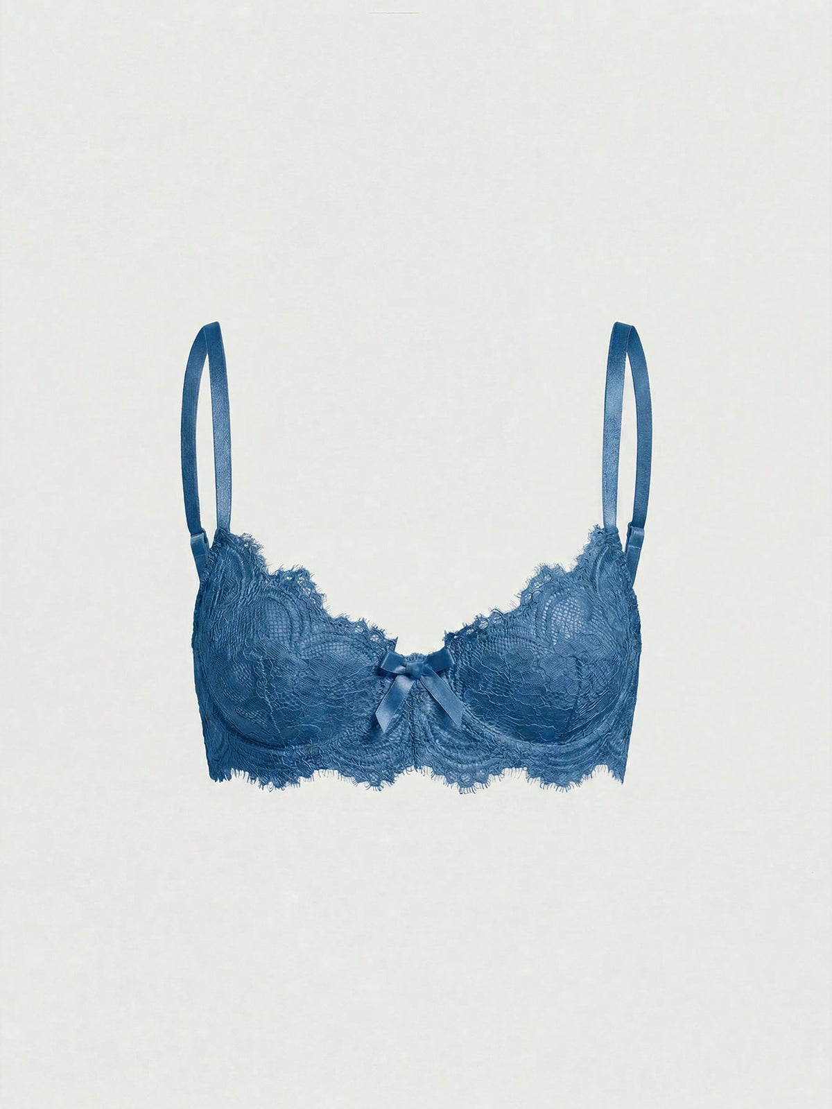 Black sheer floral lace plunge bra featuring underwire support, unlined triangle cups, adjustable straps, and a backless design for women.