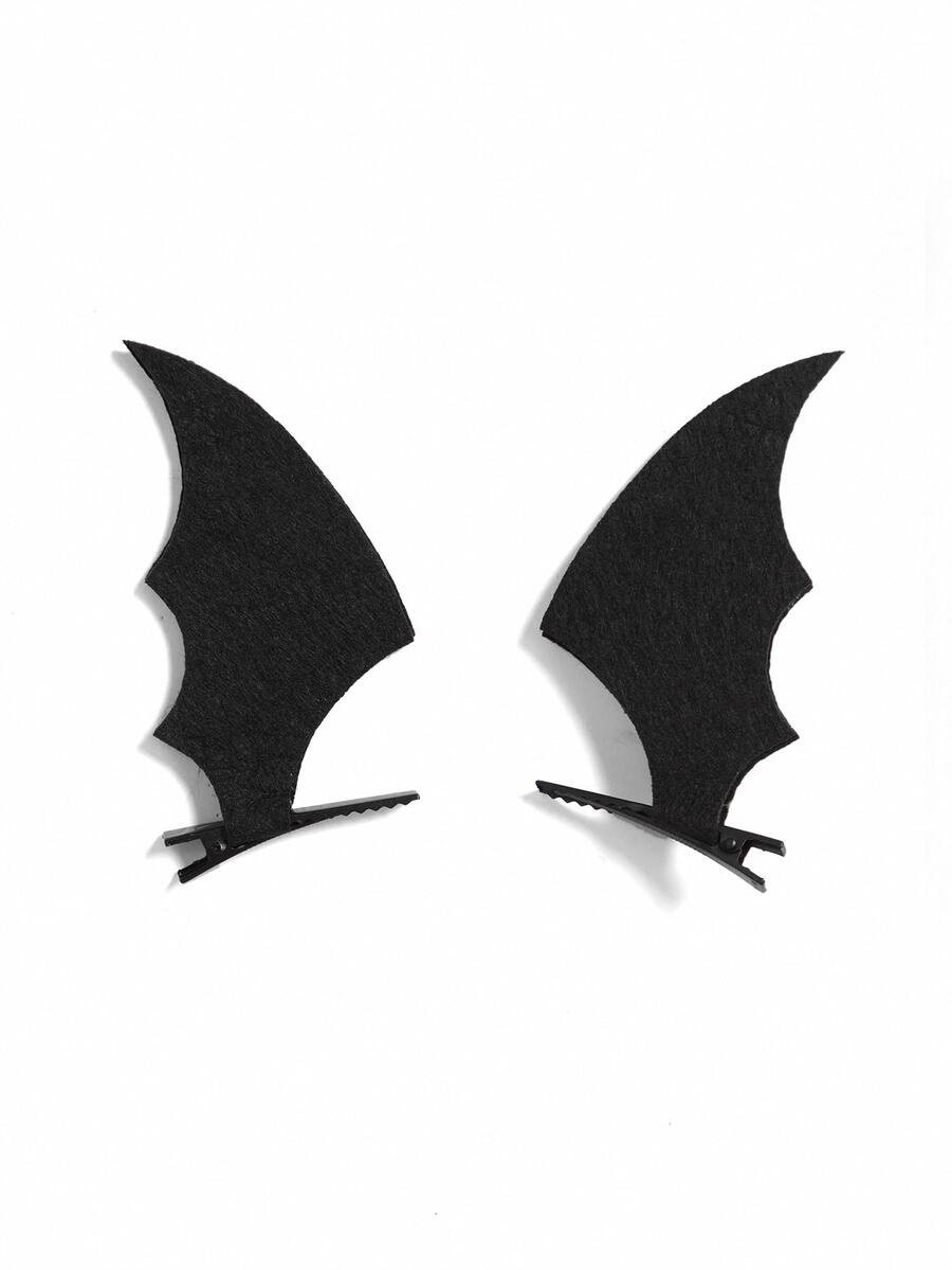 Women's black goth bat cape Halloween costume set featuring a short long-sleeve dress.