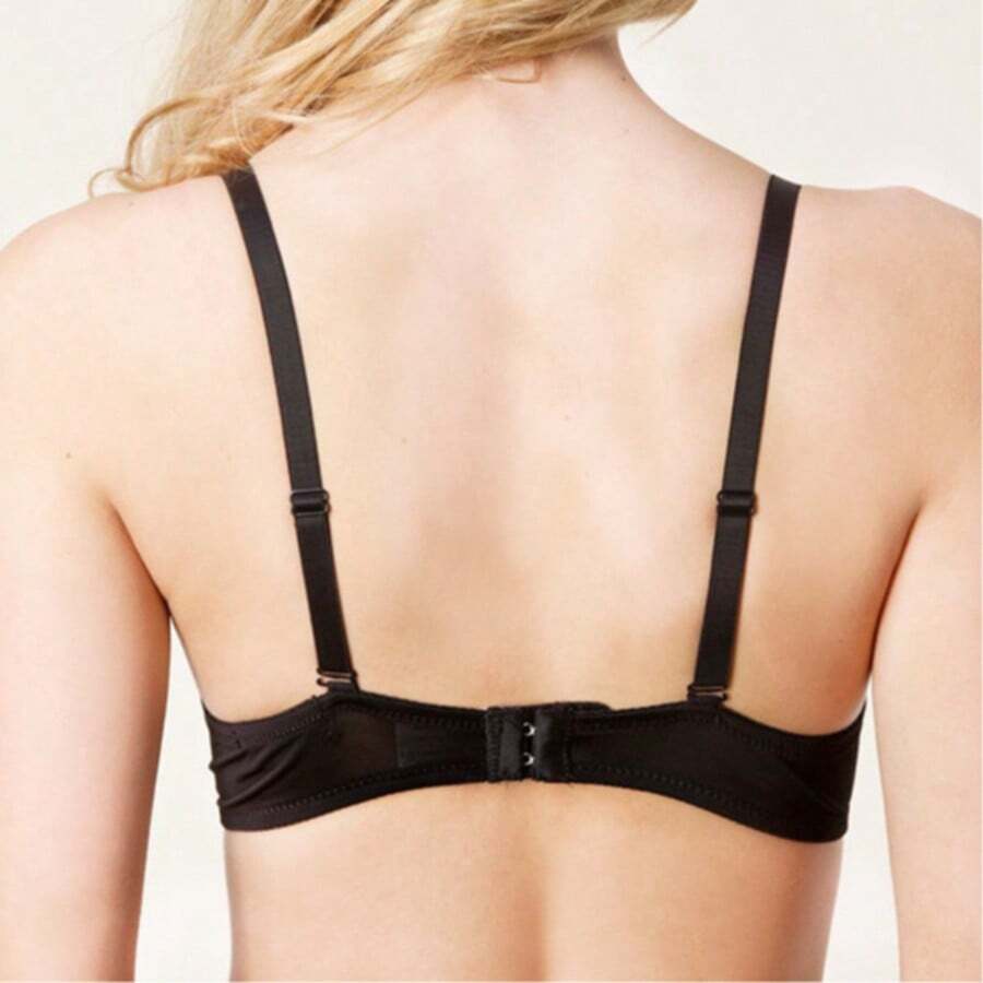 Metallic silver rivet studded push-up bra for women with adjustable straps and sequin accents