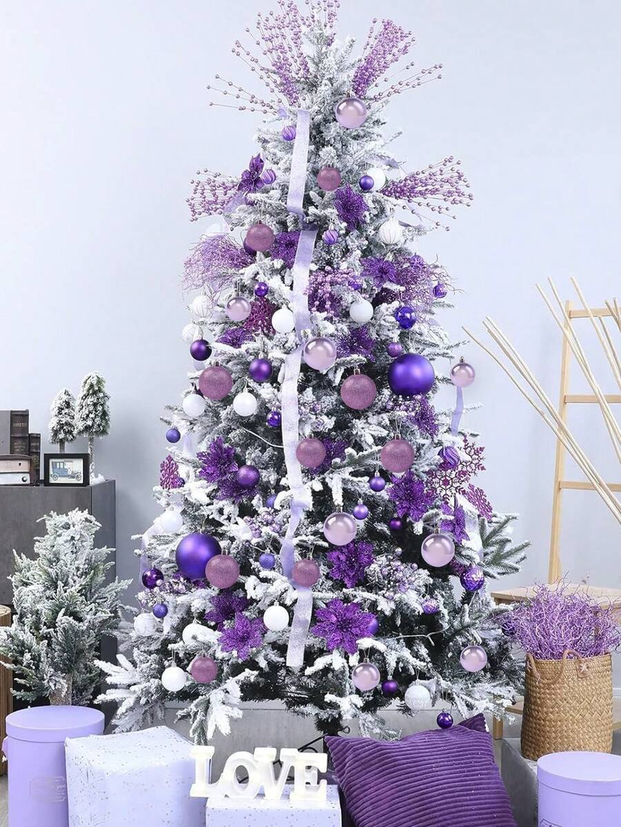 44-Piece Christmas Ball Ornament Set, Shatterproof Hanging Baubles for Christmas Tree, Wedding or Office Decor, Multi-Size Holiday Decorations