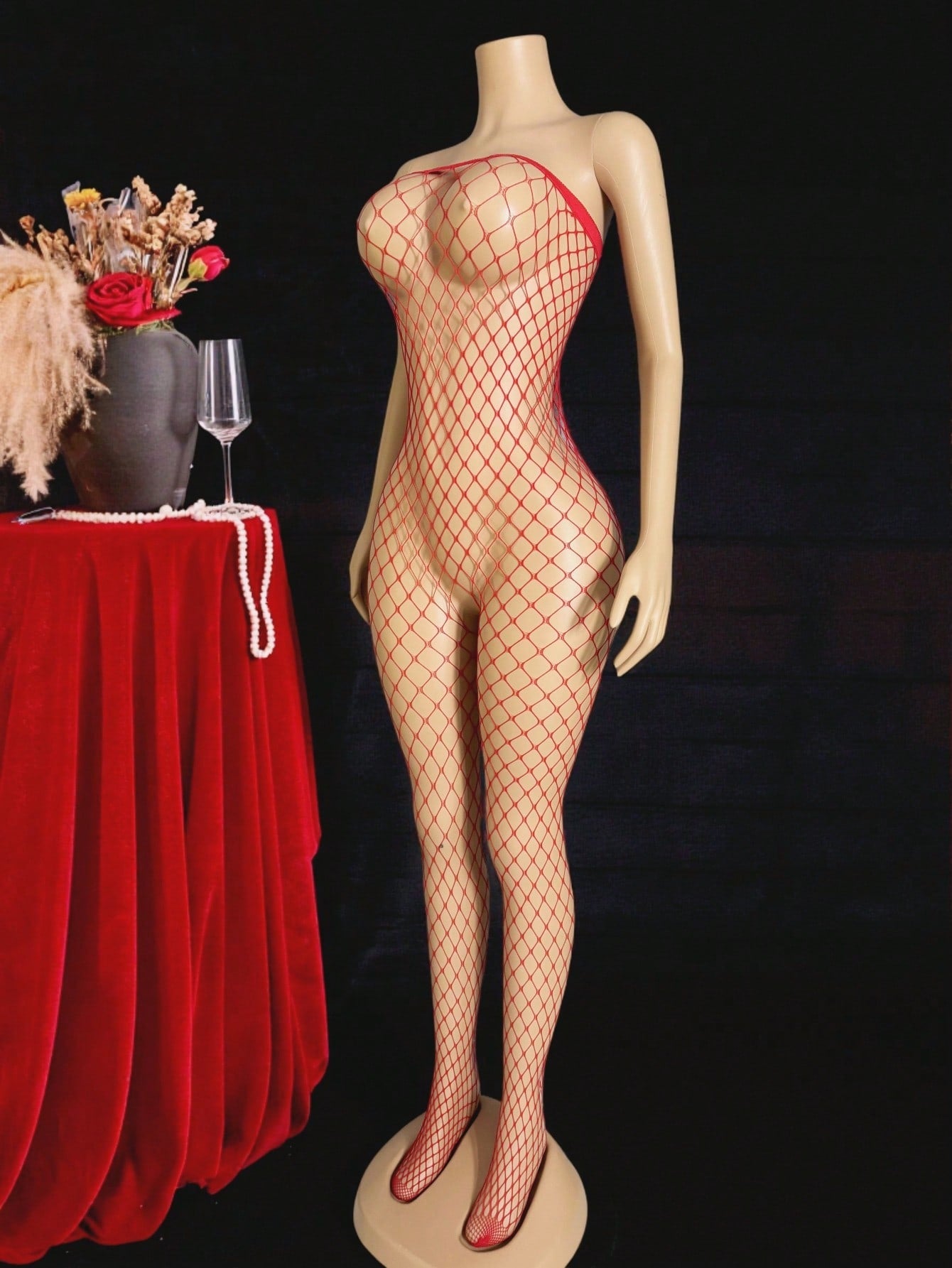 Sexy Hollow-Out Sheer Bodystocking