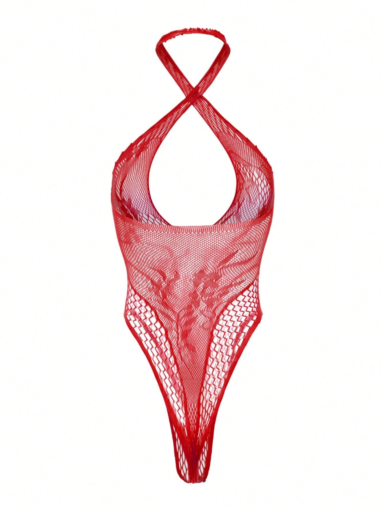 Women's Sexy Fishnet Bodysuit, Sleeveless High Stretch Fishnet Bodysuit, Suitable For Beach, Seaside, Party For Going Out