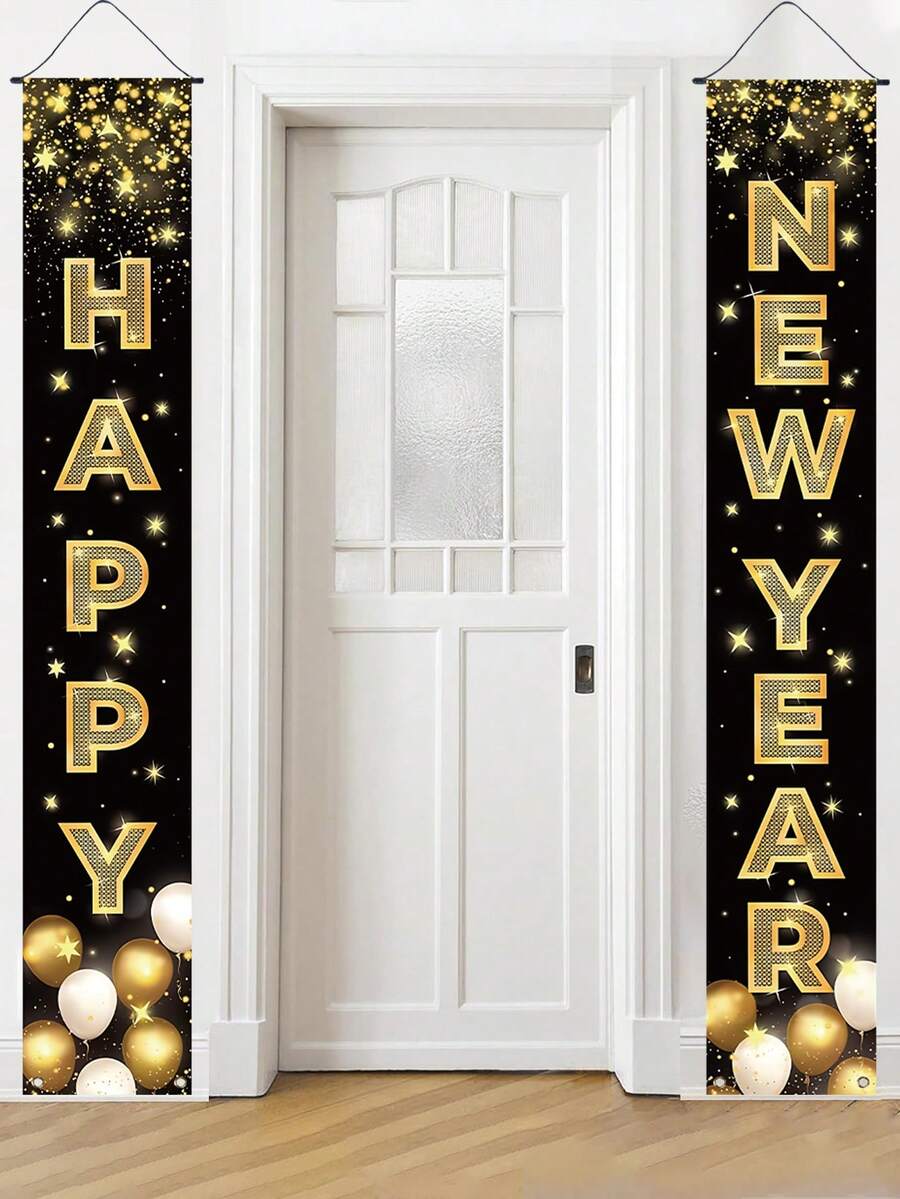 Thanksgiving Pumpkin Gnome Door Banner Set, 30x180cm Polyester Hanging Porch Sign, Autumn Harvest Decoration for Farmhouse Indoor & Outdoor Display