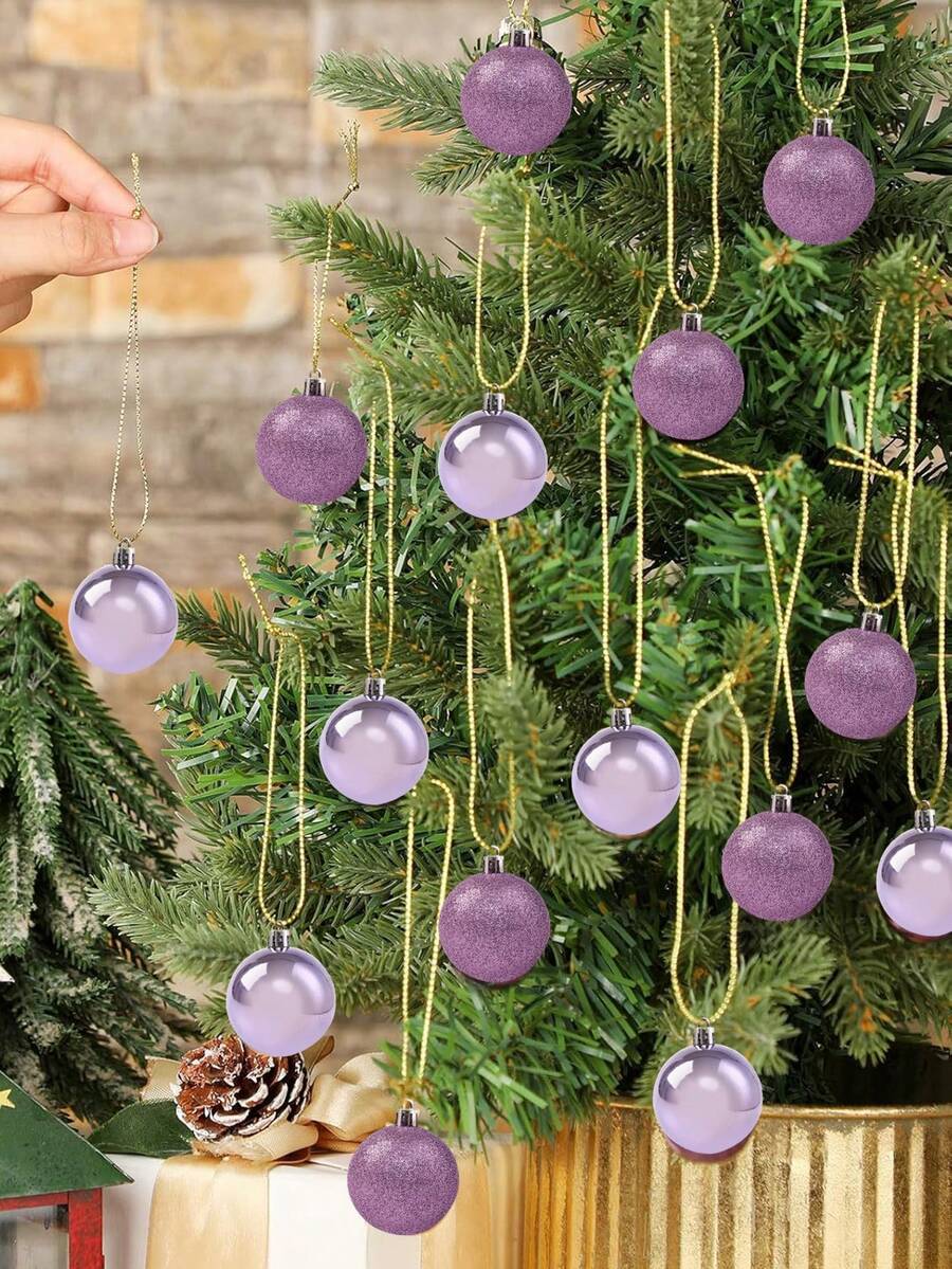 44-Piece Christmas Ball Ornament Set, Shatterproof Hanging Baubles for Christmas Tree, Wedding or Office Decor, Multi-Size Holiday Decorations