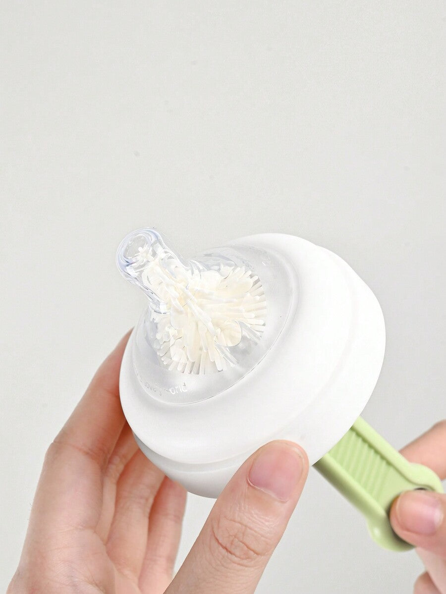 6-in-1 Baby Silicone Bottle Cleaning Set with Pacifier Brush, Straw Cleaner and Bottle Mouth Brush, Soft Bristle Tools for Newborn Feeding Essentials
