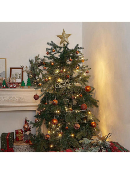 44pcs Sequined Christmas Tree Ball Ornaments, Glitter Decorative Holiday Tree Baubles, Perfect for Christmas Parties and Home Decoration