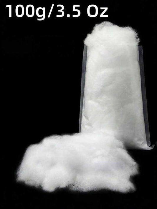 300g Artificial Christmas Snow Decor, Soft Fiber Fluffy Snow Blanket for Tree Skirts, Winter Villages, and Indoor Holiday Scenes