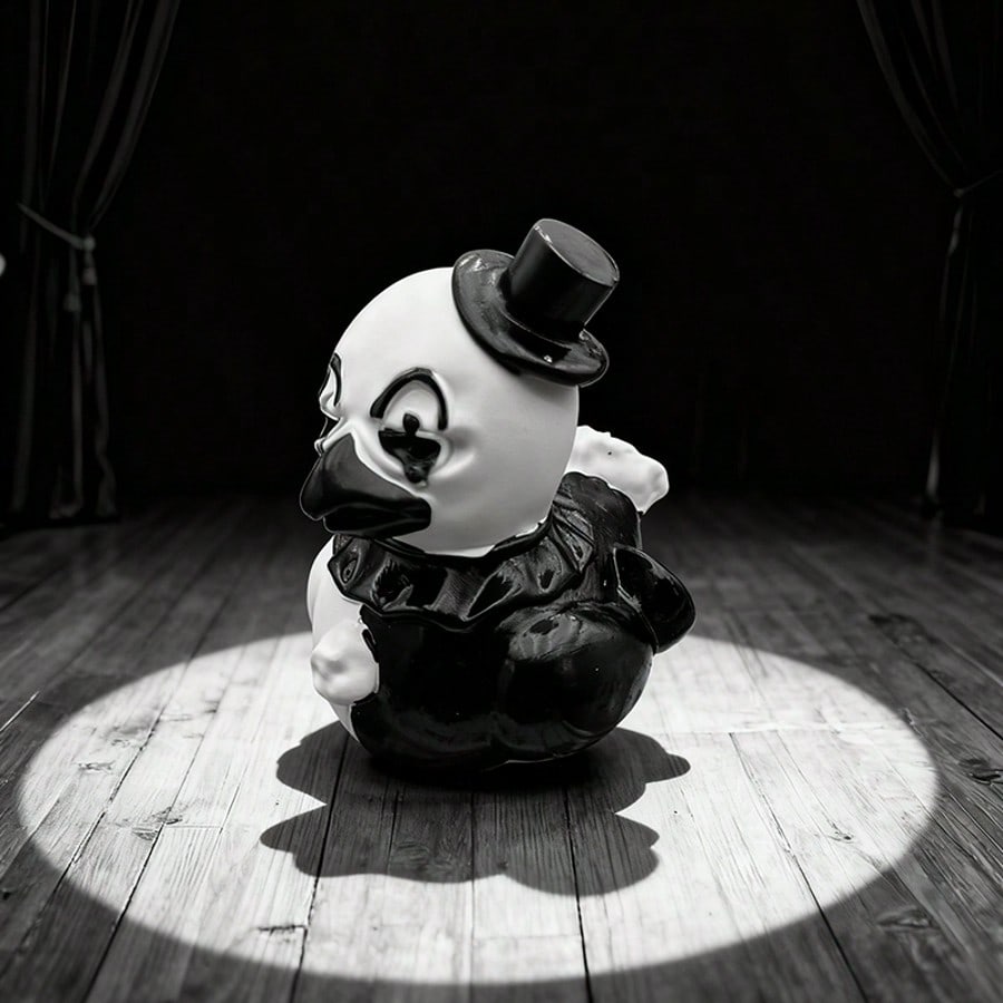 1pc Horror Clown Figurine, Handmade Polyresin Scary Clown Statue, Creepy Halloween Decoration for Bedroom or Office