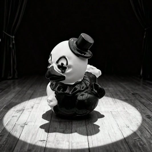 1pc Horror Clown Figurine, Handmade Polyresin Scary Clown Statue, Creepy Halloween Decoration for Bedroom or Office