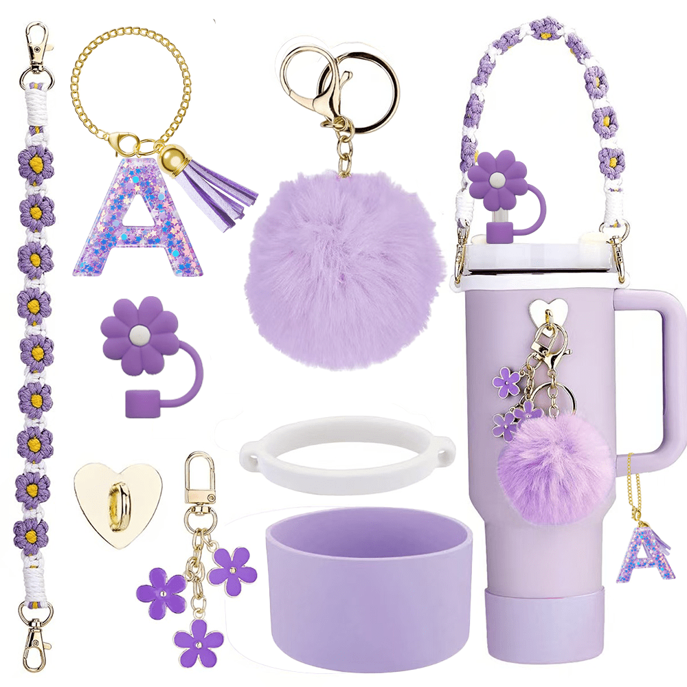 Cup Decoration Accessories, 8–9mm Straw Cap Silicone Boots Compatible with 30/40oz Cups, Fun DIY Christmas and Thanksgiving Cup Decor Gift