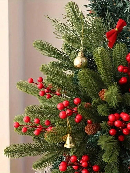 50pcs Artificial Pine Branches, Flexible Green Needles for Christmas Crafts, Tree Fillers, Fireplace Decor, Wreaths, and Gift Packaging