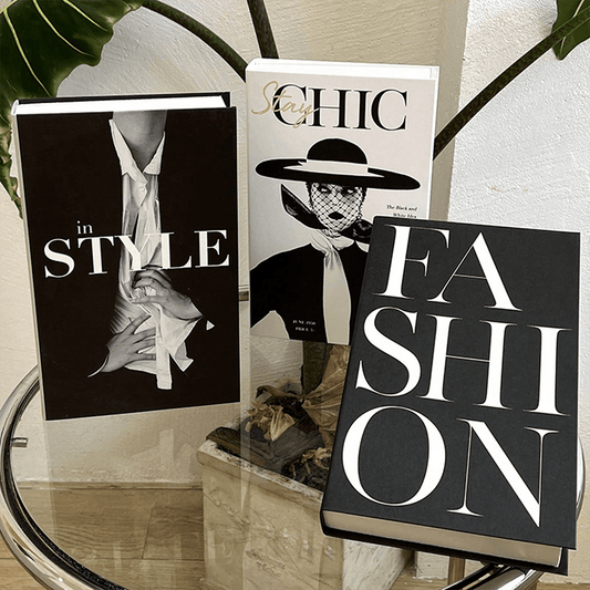 3pcs Luxury Designer Faux Books Set, Modern Decorative Fake Books for Bookshelf, Coffee Table, Living Room or Office Decor