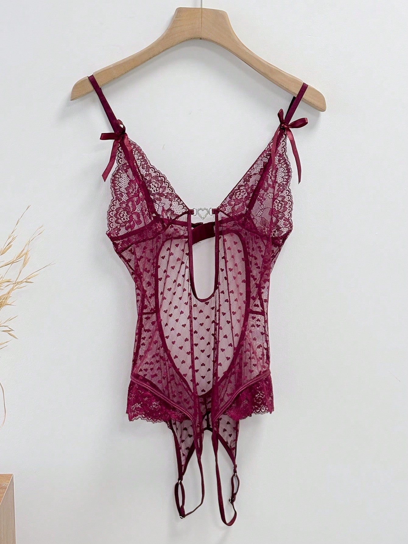 Adjustable Sheer Mesh Hollow-Out Sexy Bodysuits For Women Going Out