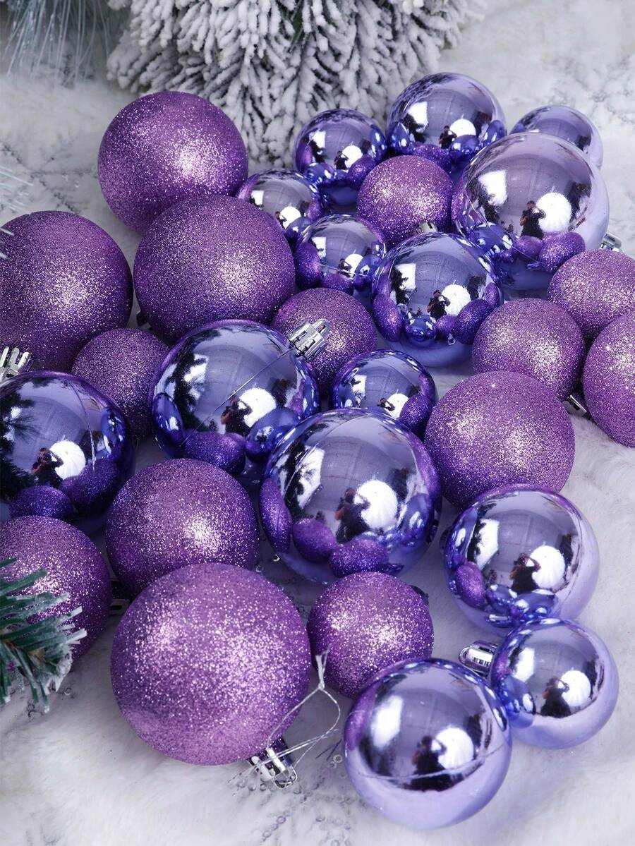 44-Piece Christmas Ball Ornament Set, Shatterproof Hanging Baubles for Christmas Tree, Wedding or Office Decor, Multi-Size Holiday Decorations