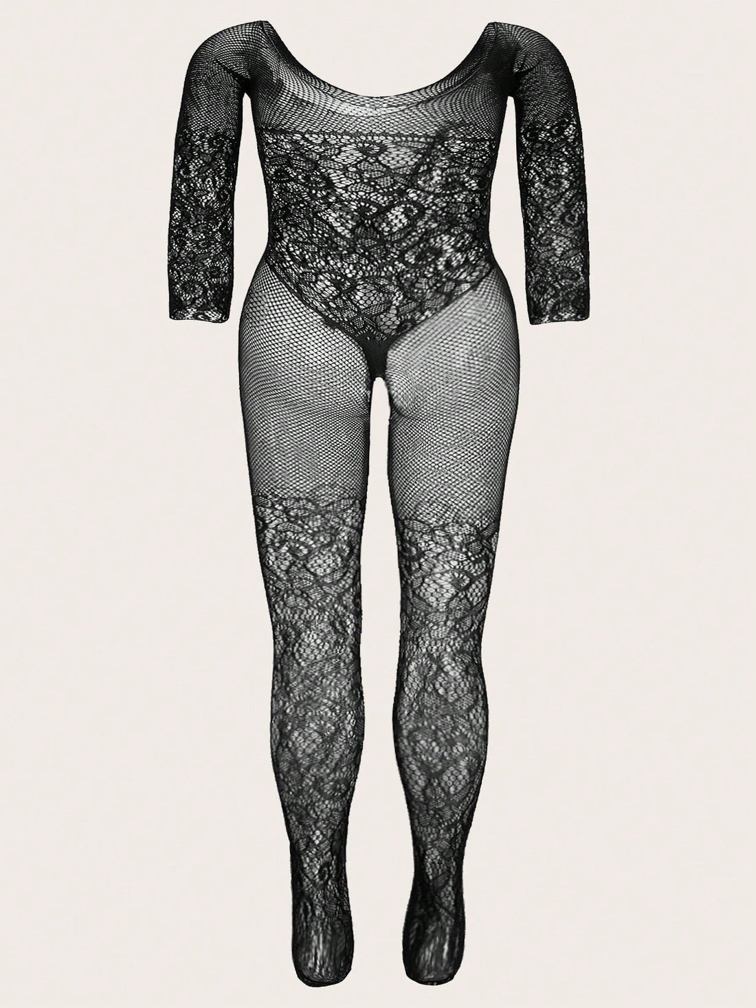 Plus Size Sexy Mesh Bodysuit Lingerie