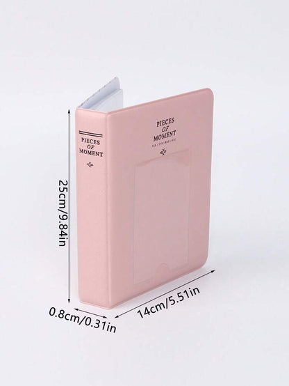 64-Pocket Photo Album for Fujifilm Instax Mini 12/11/9, Compact Instant Camera Picture Book for Cards, Tickets & Travel Memories (1pc)