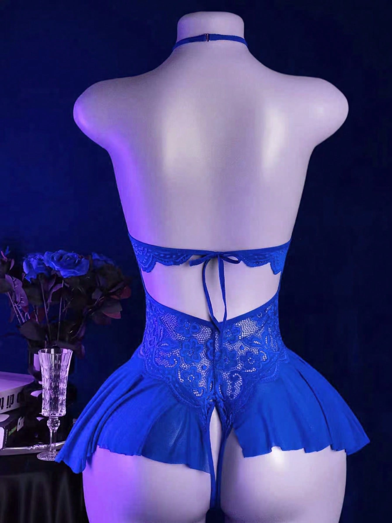 Sexy Lingerie, Open Crotch Design, Lace Skeleton Bodysuit, Elegant Ladies Bodysuit, Bedroom Seduction Outfit